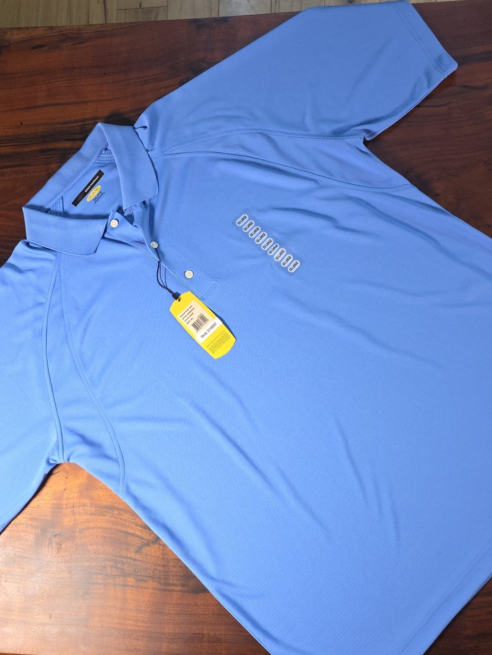 Greg Norman Collection Light Blue Performance Polo⛳️GOLF⛳️